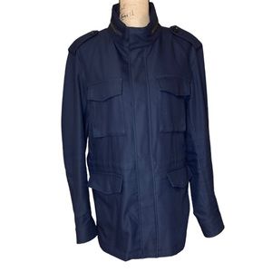 Banana Republic Men’s Navy Blue Utility Water Resistant Utility Jacket S…